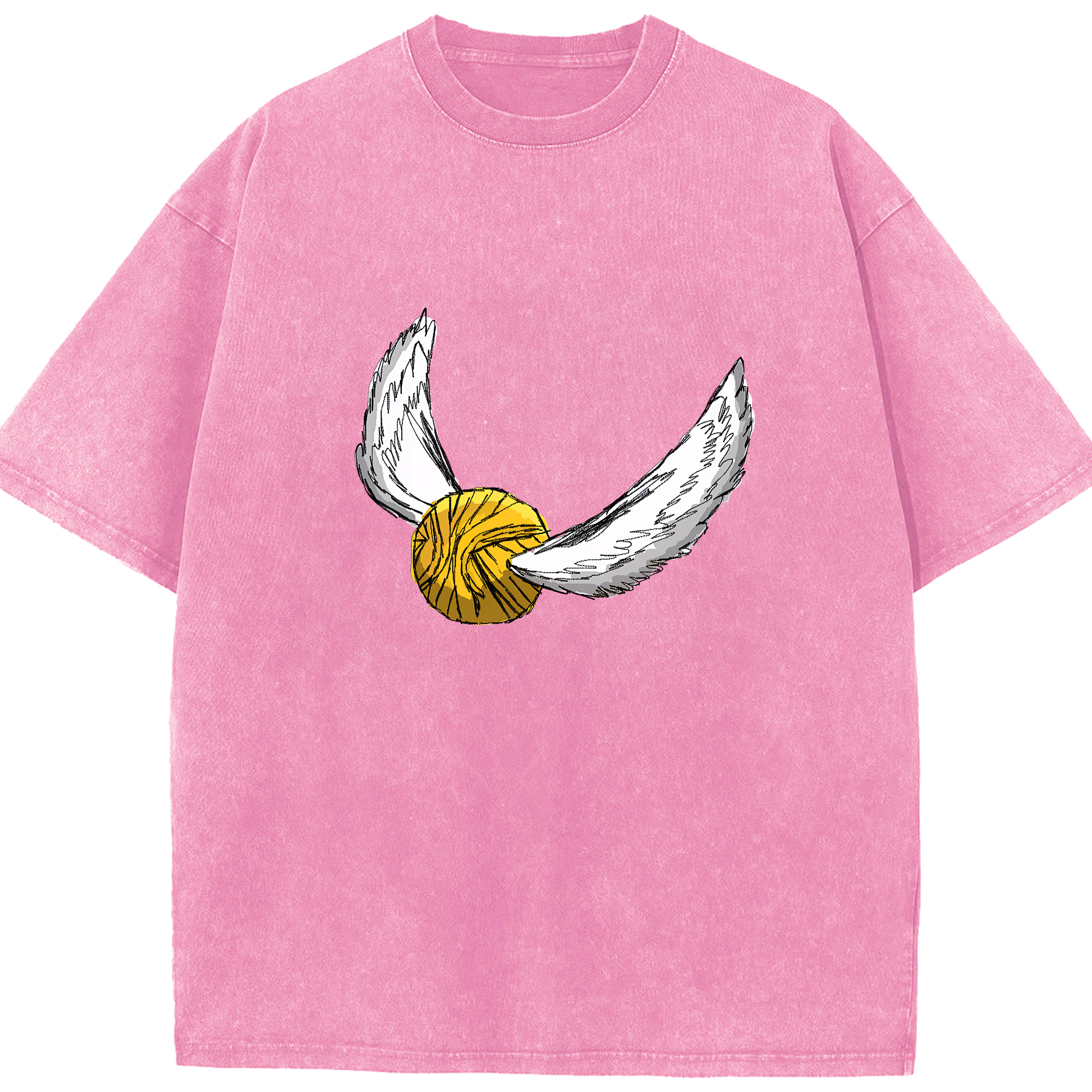 （画像用） Harry Potter ハリー・ポッターシリーズ 綿100% ヴィンテージ風 半袖Tシャツ（フロントプリント）